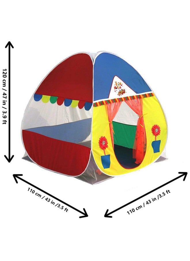 HomeCute Homecute Igloo Type Foldable Popup Kid's Play Tent House (Window-Multicolour)  - Image 5
