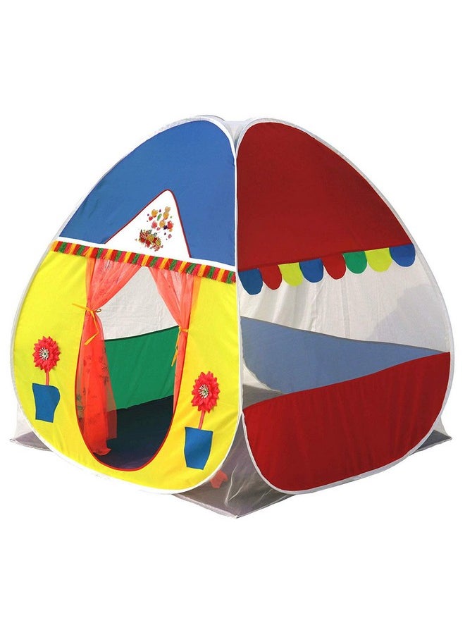 HomeCute Homecute Igloo Type Foldable Popup Kid's Play Tent House (Window-Multicolour)  - Image 1