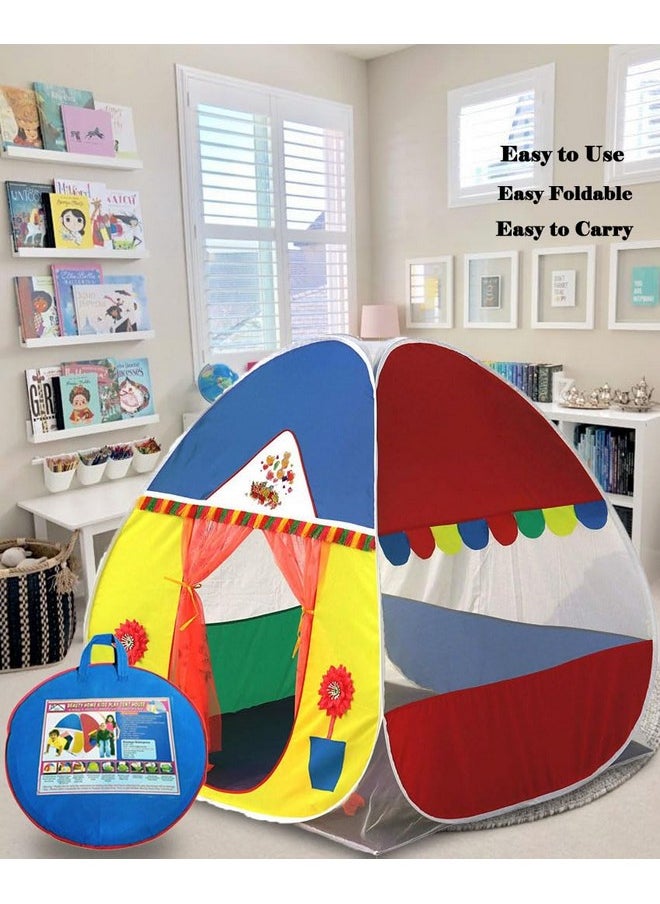 HomeCute Homecute Igloo Type Foldable Popup Kid's Play Tent House (Window-Multicolour)  - Image 4