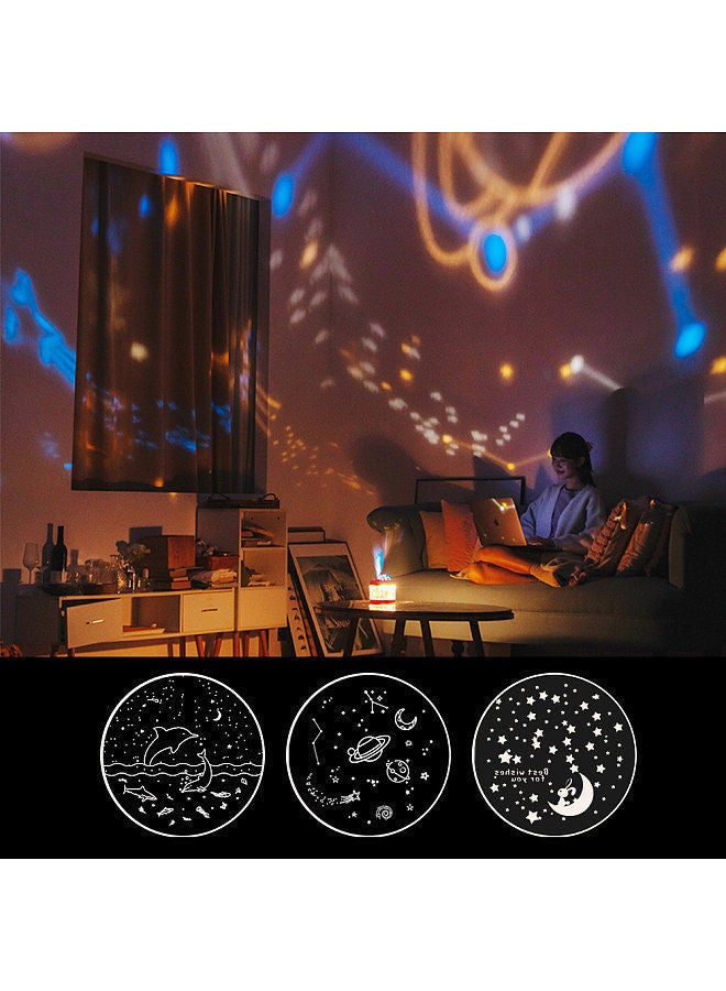 Humidifier Home Landscape Projection 35ML-55MLH Spray Volume 2000mAh 500ml Large Capacity Diver Modeling Water Tank Silent Starry Sky Atmosphere Light 360° Rotating  - Image 4