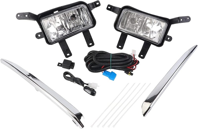 DYRDINSHOW Fog Lights Compatible With Chevy Tahoe Suburban 2015 2016 2017 2018 2019 2020 Driving Fog Lights with Harness, OE# GM2592311 GM2593311 - Image 2