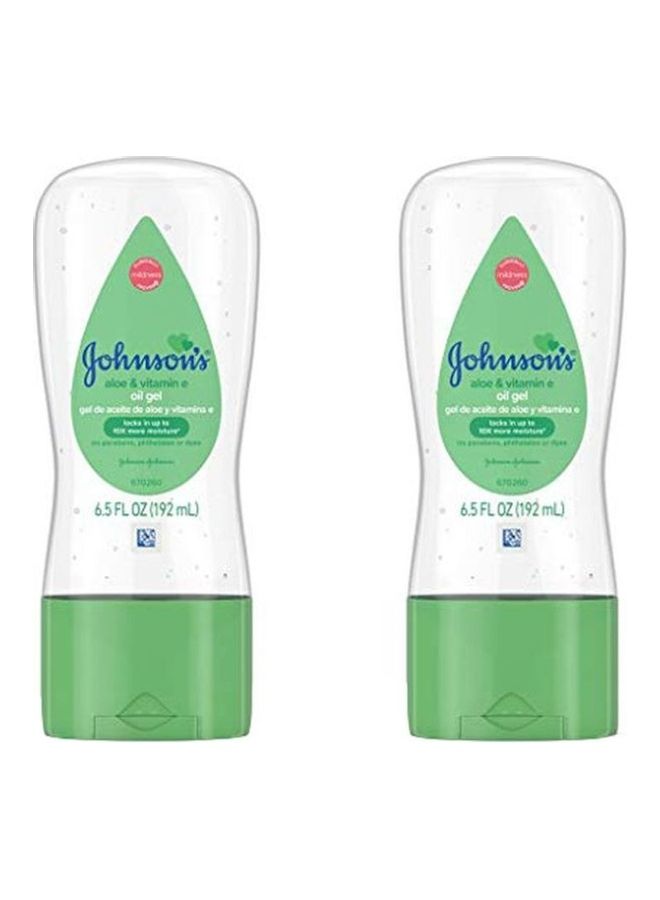 Johnson's 2-Piece Aloe And Vitamin-E Baby Oil Gel - Image 1