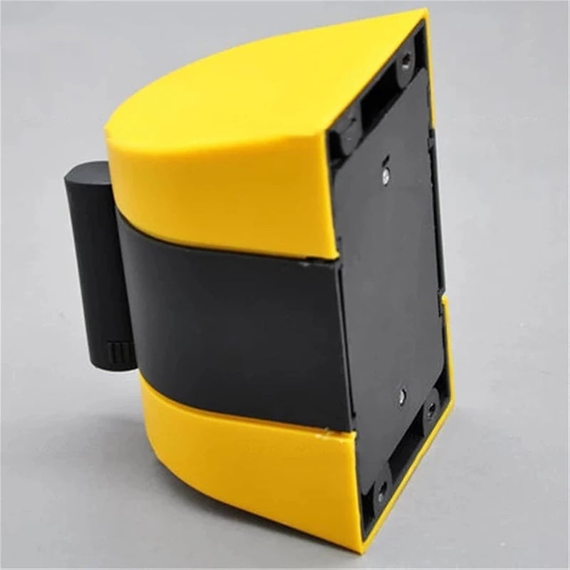 3.0meter 5M 7M 10M Belt Length Wall Mounted Retractable Belt Barrier with Yellow/Black Striped Caution Belt for Separated Region(3.0m) - Image 4