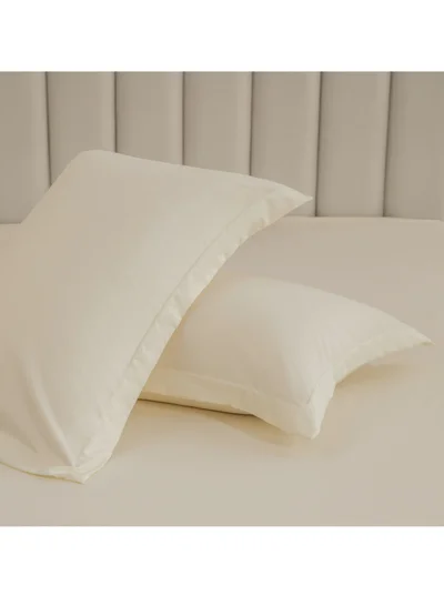 Donetella Microfiber Pillowcases 2-Pcs Soft Pillow Cover (50 x 75 CM) With Envelope Closure (Without Pillow Insert), Pastel Grey