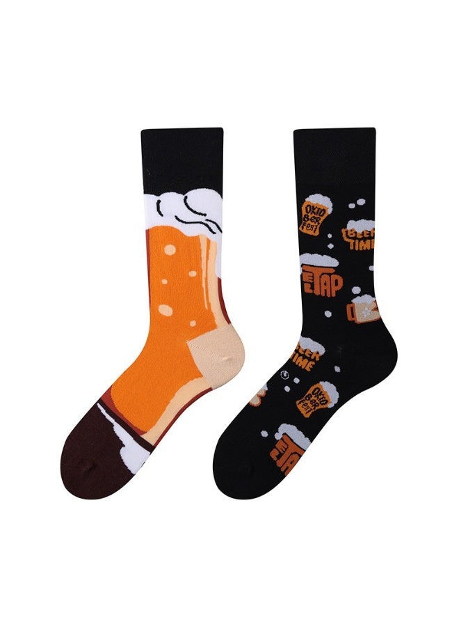 KUYING Fashion Anti Slip Breathable Sports Socks Three Piece Set 