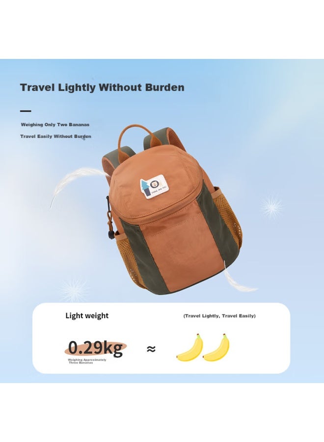 Ninth Castle The Ninth Castle Kids Backpack Lightweight Breathable Kindergarten School Bag Boys Girls Outdoor Travel Double Shoulder Bag Parent-child Outing Backpack - Image 3