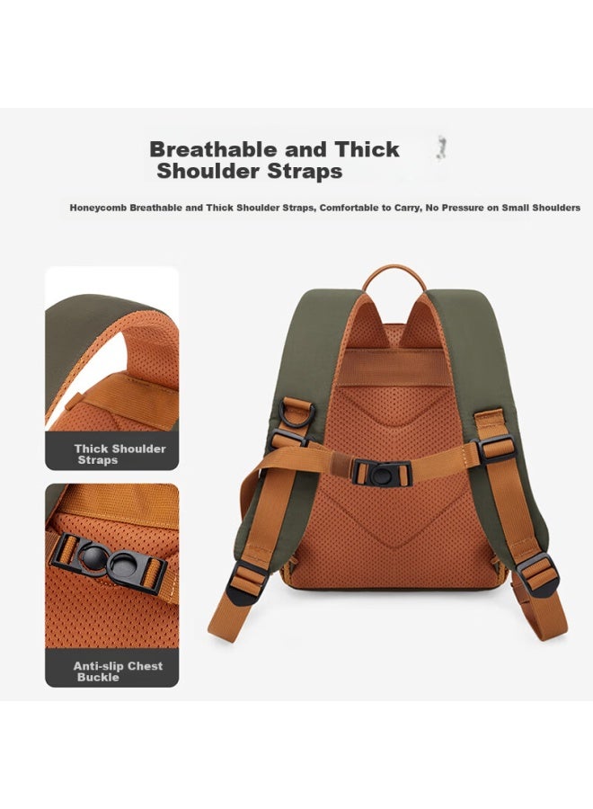 Ninth Castle The Ninth Castle Kids Backpack Lightweight Breathable Kindergarten School Bag Boys Girls Outdoor Travel Double Shoulder Bag Parent-child Outing Backpack - Image 4
