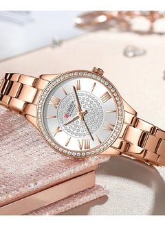 CURREN CURREN 9084 Luxury Brand Watches for Women with Stainless Steel Band Fashion Rhinestones Ladies Wristwatch with Luminous (With Box Free)  - Image 2