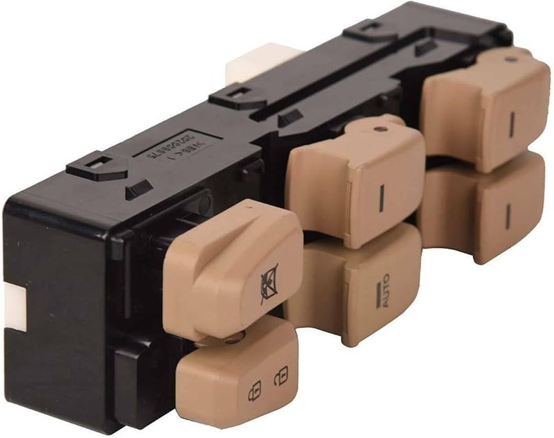 هيونداي سوناتا 2011-2015 مفتاح نافذة الطاقة الأمامي الأيسر للسائق بلاستيك ABS بيج غير لامع - Image 5