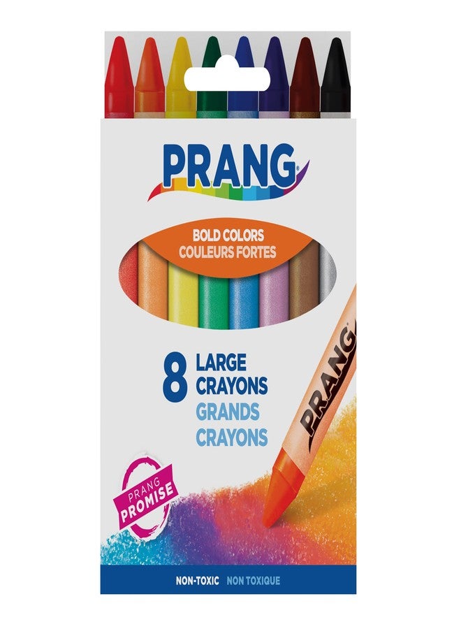 Prang Crayons, Assorted Colors, Large Size, 8 Count - Image 1