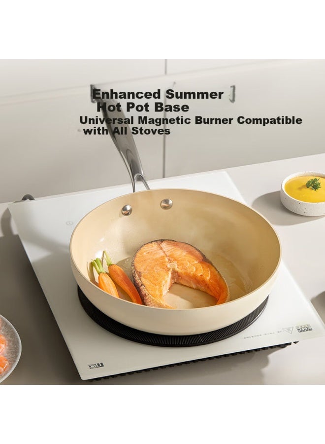 Midea Non-stick Flat Frying Pan Titanium Ceramic Steak Egg Breakfast Skillet Compatible With Induction And Gas Stoves - Image 5