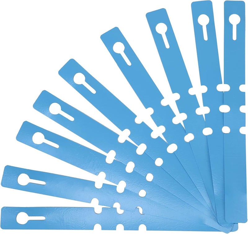 Mihey 200 Pcs Blue Plastic Plant Tags with a Marker Pen, Wrap Around Hanging Tree Tags Nursery Garden Labels Waterproof Nursery Garden Stakes, 2x20cm - Image 3