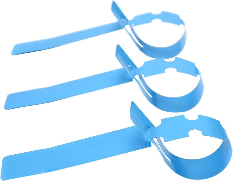 Mihey 200 Pcs Blue Plastic Plant Tags with a Marker Pen, Wrap Around Hanging Tree Tags Nursery Garden Labels Waterproof Nursery Garden Stakes, 2x20cm - Image 4