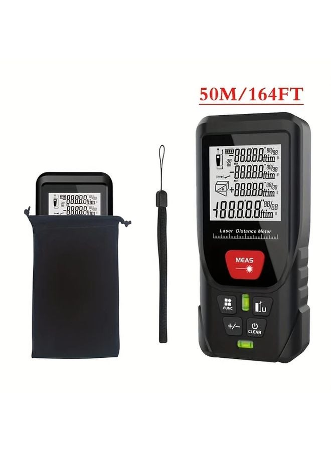 50M 164FT Laser Rangefinder Digital Angle Electronic Level Multiple Measurement Modes - Image 1