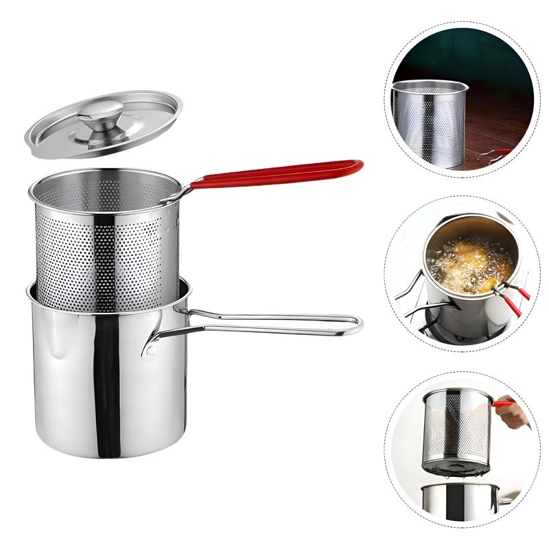 Generic Electric Deep Fryer, 1.728L Stainless Steel, Heavy-duty Deep Pan with Basket, 12x12x13cm, Kitchen Appliance, 26957430031 - Image 2