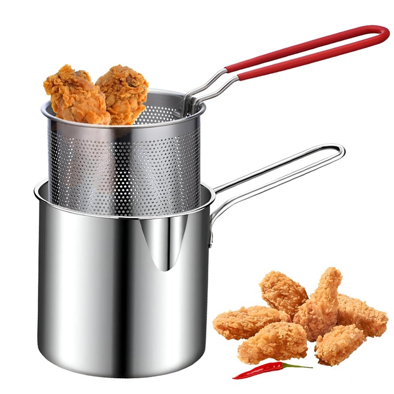 Generic Electric Deep Fryer, 1.728L Stainless Steel, Heavy-duty Deep Pan with Basket, 12x12x13cm, Kitchen Appliance, 26957430031 - Image 1