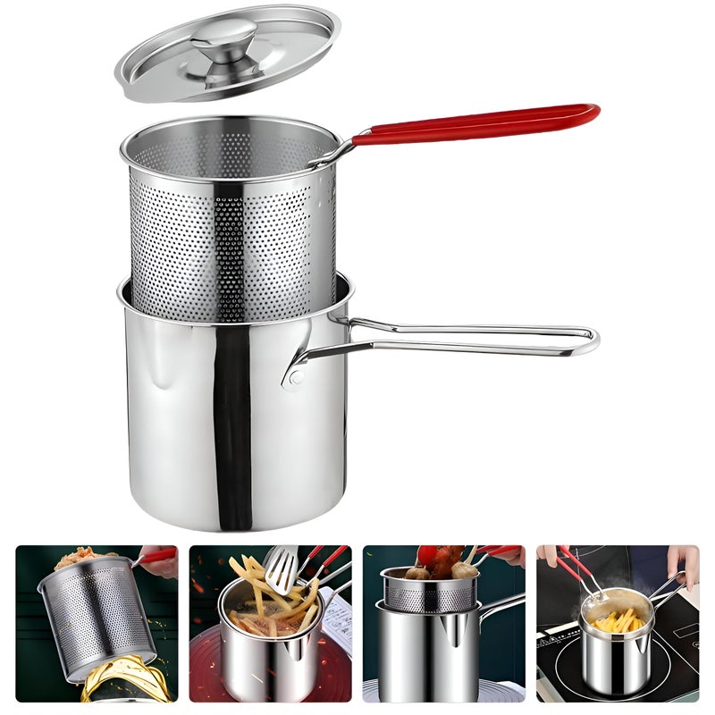Generic Electric Deep Fryer, 1.728L Stainless Steel, Heavy-duty Deep Pan with Basket, 12x12x13cm, Kitchen Appliance, 26957430031 - Image 3