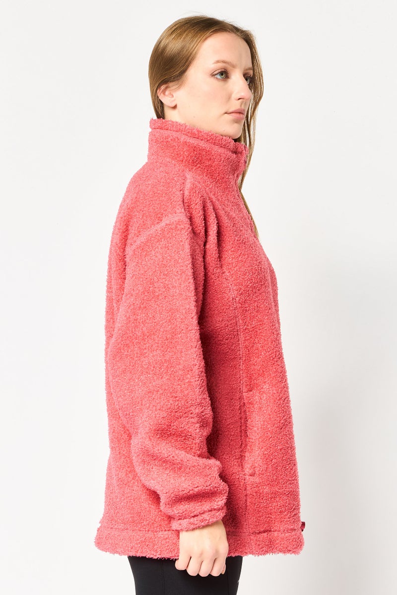 Nike Women Oversized Fit Long Sleeve Training Sweatshirt, Gypsy Rose - Image 4