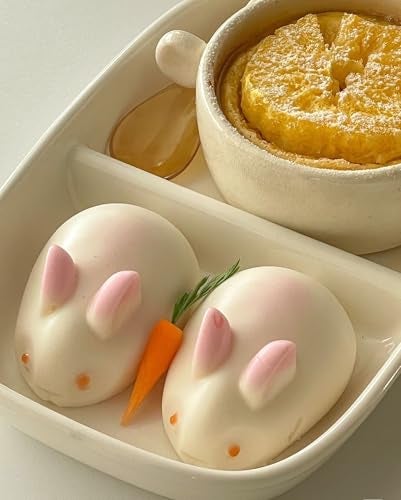 GARBODIY 3D Rabbit Silicone Mousse Molds Easter Bunny Cake Baking Mold for Cake Mousse, Jello, Pudding, Ice Cube Trays, DIY Soap, Candle, Lotion Bar & Plaster Molds(-40°F to 446°F) - Image 3