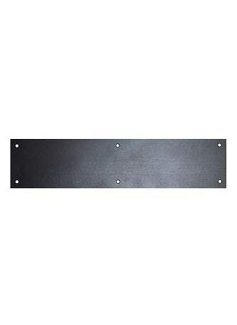 Don-Jo DonJo Black Metal Door Kick Plate 8x28 for 30 Doors  Wood  Metal Mounting  Door Protection  Commercial Grade  InteriorExterior 