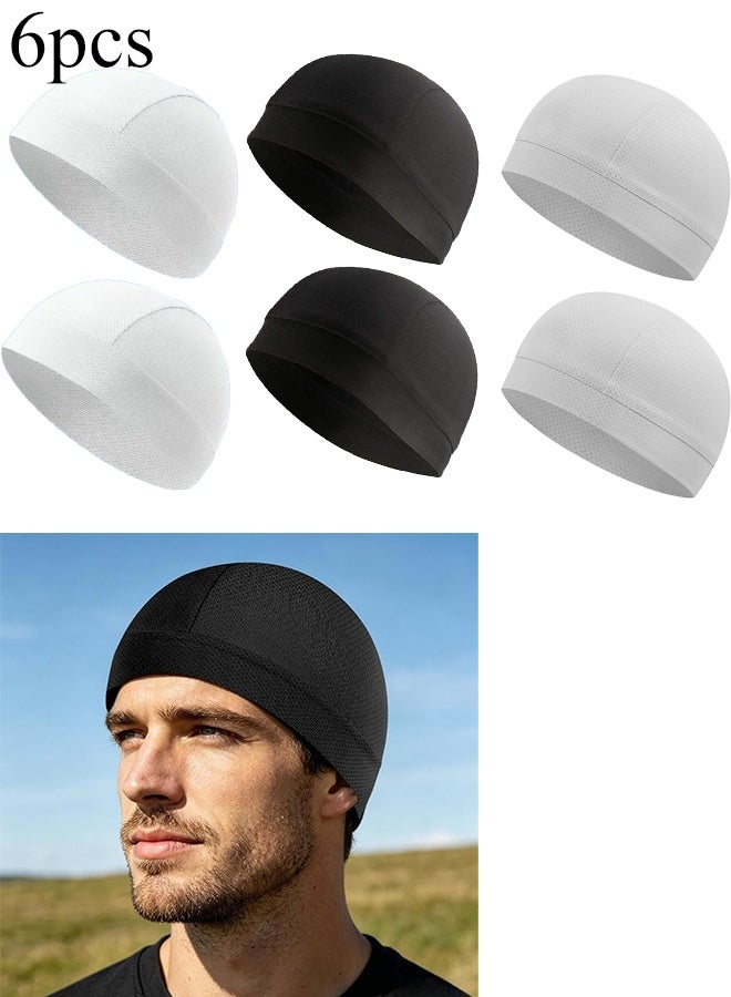 KANGLI 6-Piece  Sweat-Wicking Beanie Cap, Cooling Skull Cap Bandana for Summer Outdoor Activities - Image 1