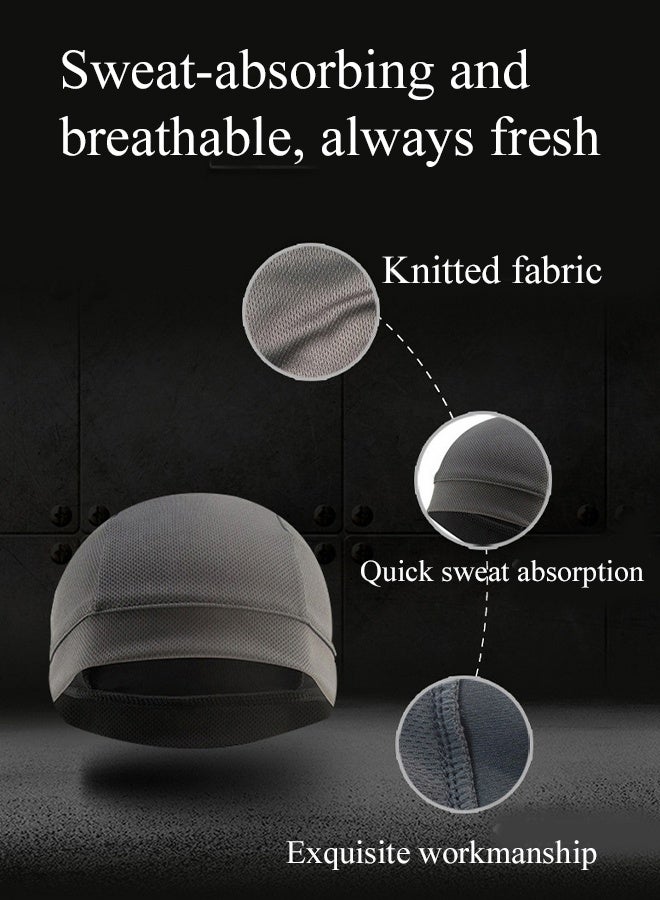 KANGLI 6-Piece  Sweat-Wicking Beanie Cap, Cooling Skull Cap Bandana for Summer Outdoor Activities - Image 2