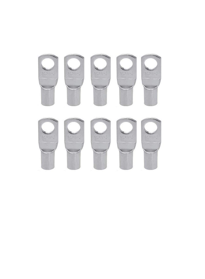 Copper Cable Lugs 10Pcs Set-Wire Terminals, Connector Cable lugs Ring Battery SC Terminals, for Marine, Solar, Automotive, Electric, Home Applications etc (Hole Size 8mm, Cable Size 16mm) - Image 3
