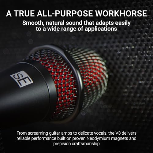 SE ELECTRONICS V3 Cardioid Dynamic Vocal Microphone - Image 3