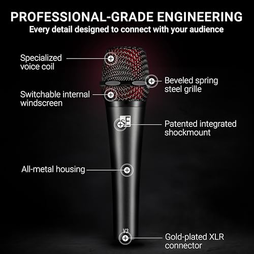 SE ELECTRONICS V3 Cardioid Dynamic Vocal Microphone - Image 5