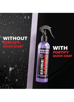 SHINE ARMOR Shine Armor Ceramic Coating Brazilian Water-Based Palm Spray Wax High-Strength Hydrophobic Waterless Car Wash 236 ml (Microfiber Cloth Included)  - Image 4