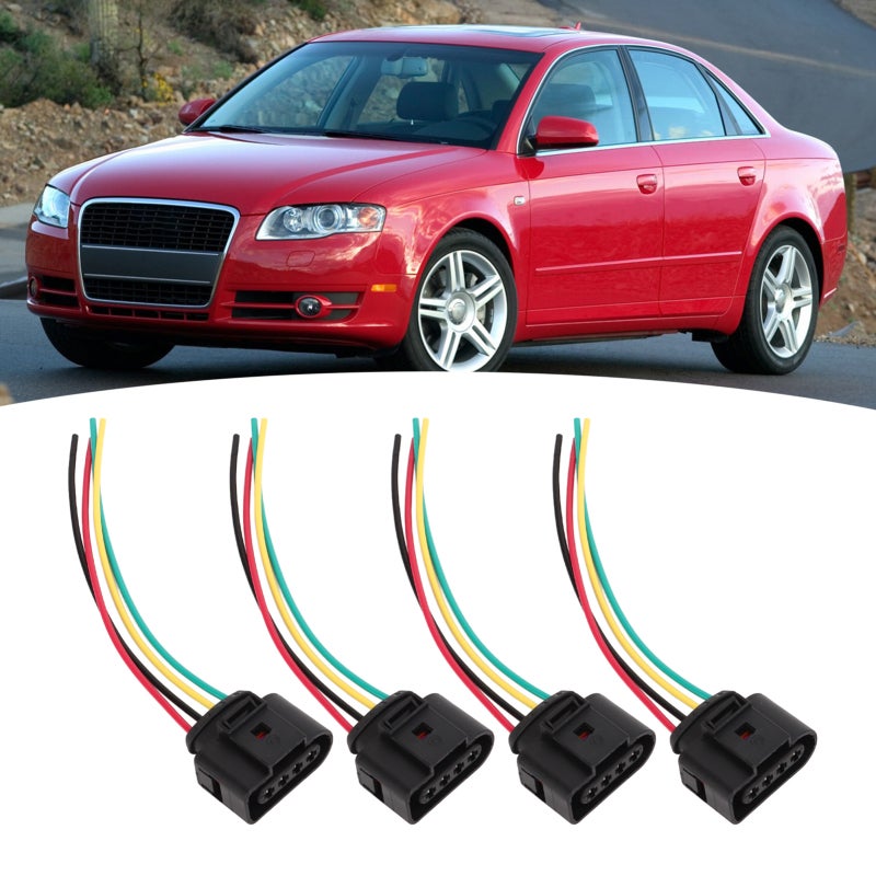 4 Pcs Ignition Coil Connector Plug 1J0973724 Repair Wire Harness for 5000 L5 A3 A4 A5 A6 A8 Q5 Q7 R8 RS4 RS6 S4 S5 S6 S8 TT L4 L5 - Image 2