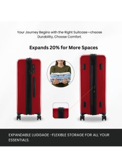 NATIONAL GEOGRAPHIC National Geographic Cruise 100% PC Hardshell Suitcase Set, Durable Lightweight  TSA Combination Lock Travel Luggage, 4 Quite Spinner Wheel, 3pcs Trolley Bag (20+24+28 Inch) Burgundy.  - Image 3
