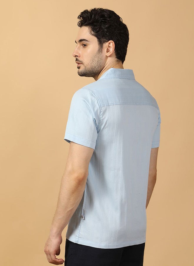 Hence Men Relaxed Opaque Casual Shirt with Cuban Collar - Image 5