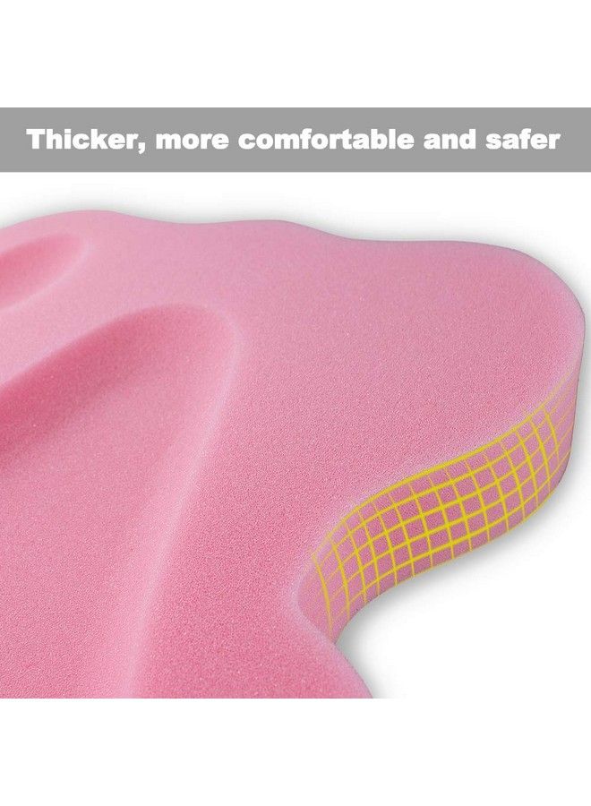 HALLO Soft Infant Bath Sponge Skid Proof Baby Bath Mat Newborn Odor Free (Pink) - Image 5