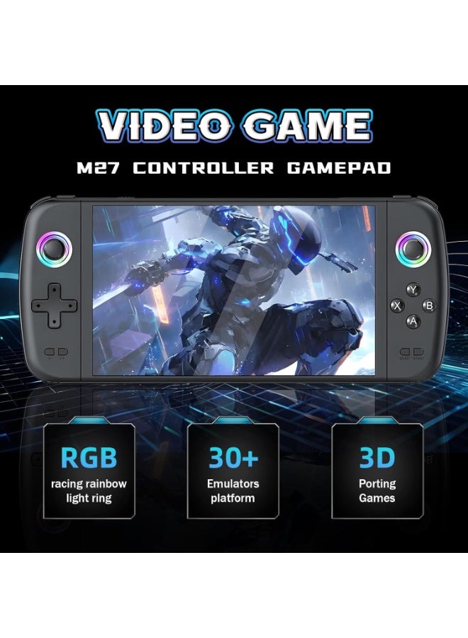 M27 Portable Retro Handheld Game Console - Rechargeable Gaming Console with Built-in Classic Games, HD Display, TV Output & Portable Video Game Player for Kids & Adults - Image 2