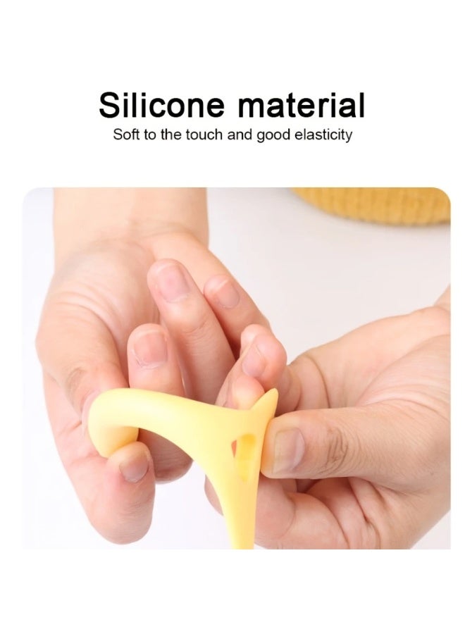 يوكانبي أداة مكياج سيليكون 4 في 1 – قالب وردي لتحديد الآيلاينر وأحمر الشفاه، قابلة لإعادة الاستخدام مع مقبض مريح - Image 4