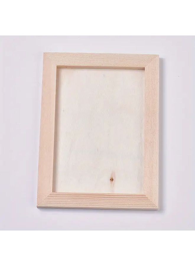 2pcs Antique Wood Color Display Box Frame Set 5 43x7 4 Inch For Art And Crafts - Image 4