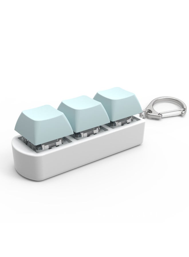 Explosions 3-key Axle Test Device Green Shaft Mechanical Keyboard Axle Test Device With Keychain Transparent Ornaments Luminous Solution-color:Only Bottom Shell  - Image 5