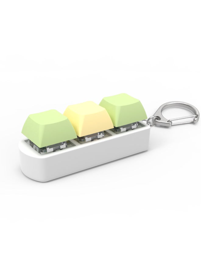 Explosions 3-key Axle Test Device Green Shaft Mechanical Keyboard Axle Test Device With Keychain Transparent Ornaments Luminous Solution-color:Only Bottom Shell  - Image 2
