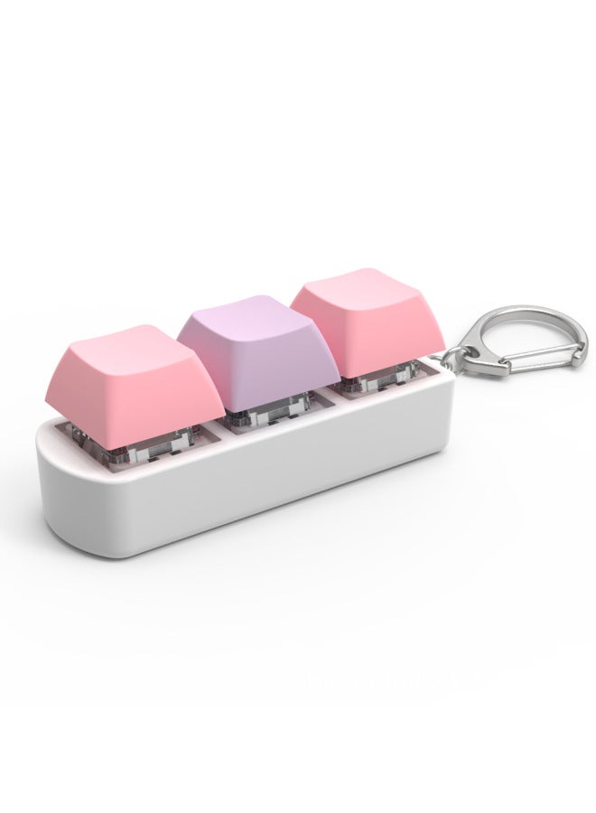 Explosions 3-key Axle Test Device Green Shaft Mechanical Keyboard Axle Test Device With Keychain Transparent Ornaments Luminous Solution-color:Only Bottom Shell  - Image 3