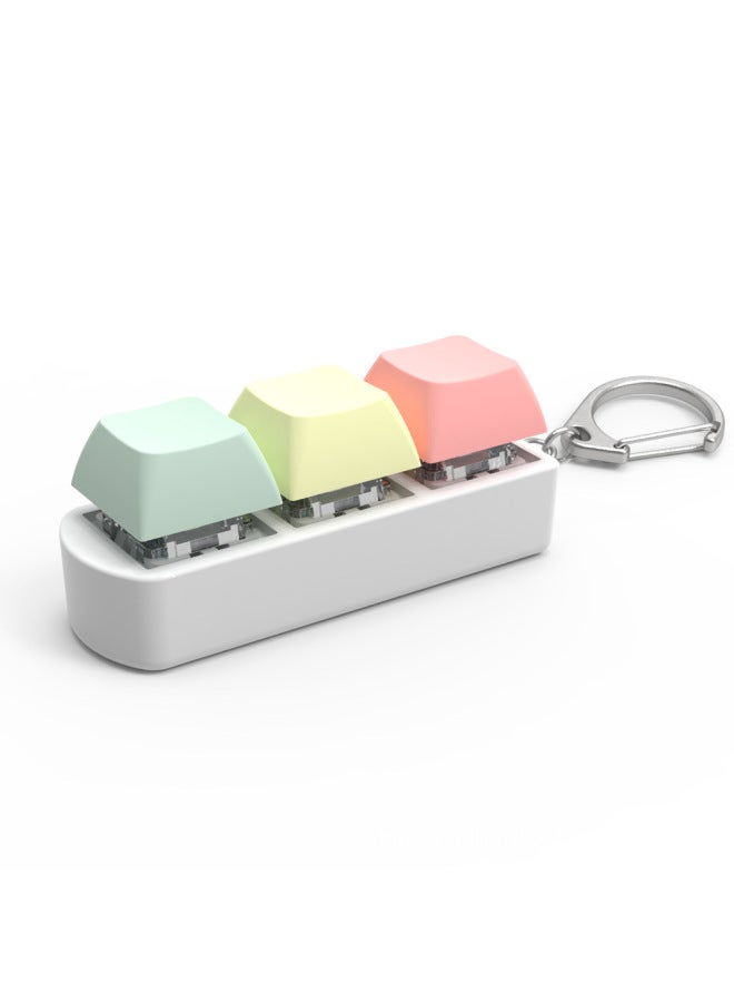 Explosions 3-key Axle Test Device Green Shaft Mechanical Keyboard Axle Test Device With Keychain Transparent Ornaments Luminous Solution-color:Only Bottom Shell  - Image 1