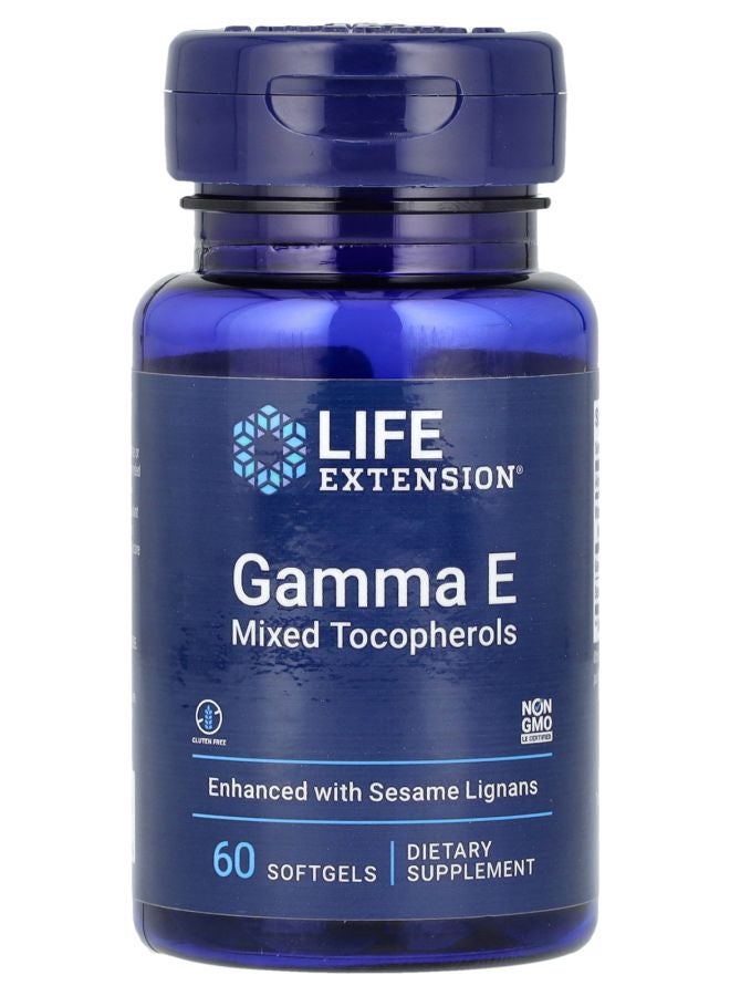 غاما إي توكوفيرولات مختلطة 60 كبسولة لينة