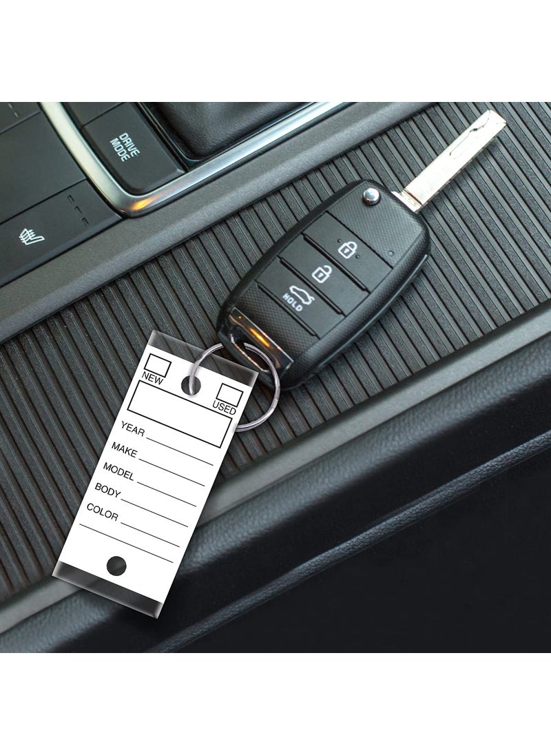 Versa-Tags Versa-Tags Two Packs of 250 Dealership Key Tags Bulk - Genuine Versa-tag Key Tags, Self-Protecting, 2 Boxes,Car Key Tags with Ring Included, Automotive Repair Shop Key Tags (Yellow/White)  - Image 4