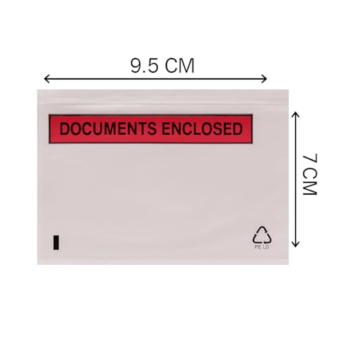 JPPL Packaging Full Gumming Packing List Envelope (Size : 9.5" X 7") A5 - Packing List Enclosed/Invoice Pouch/Printed/Carton Invoice/Packing List Pouch (Pack of 100) - Image 2