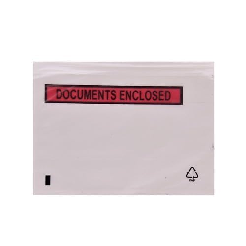 JPPL Packaging Full Gumming Packing List Envelope (Size : 9.5" X 7") A5 - Packing List Enclosed/Invoice Pouch/Printed/Carton Invoice/Packing List Pouch (Pack of 100) - Image 4