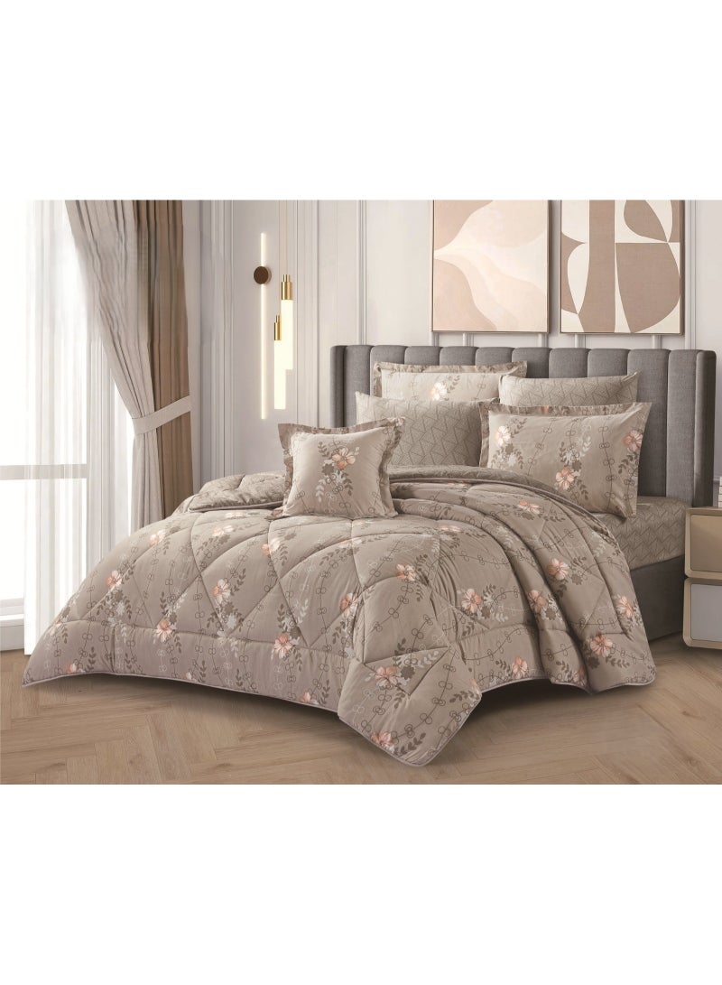 A 7-piece double bedsheet set made of summer microfiber for you and an elegant touch to your room decor. Size 260*240 cm