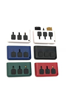 1 x 5 pcs Golf Club Brush Triple-Head Cleaner Copper Bristle Black