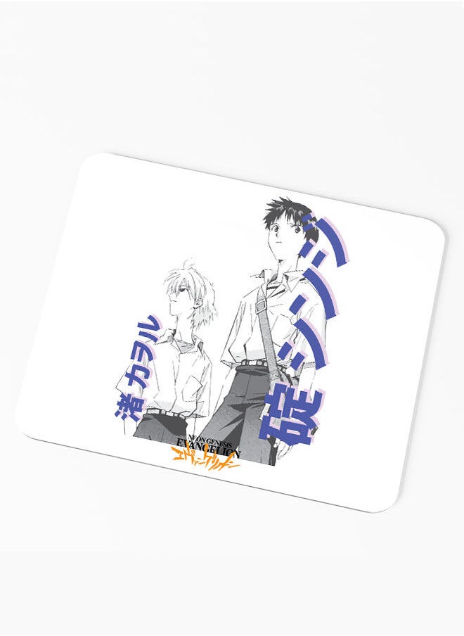 Neon Genesis Evangelion Rectangle Mouse pad Neon Genesis Evangelion WFH Accessories Mouse pad Kaworu Nagisa Mouse pad Rectangle Shinji Ikari Gainax-NGE