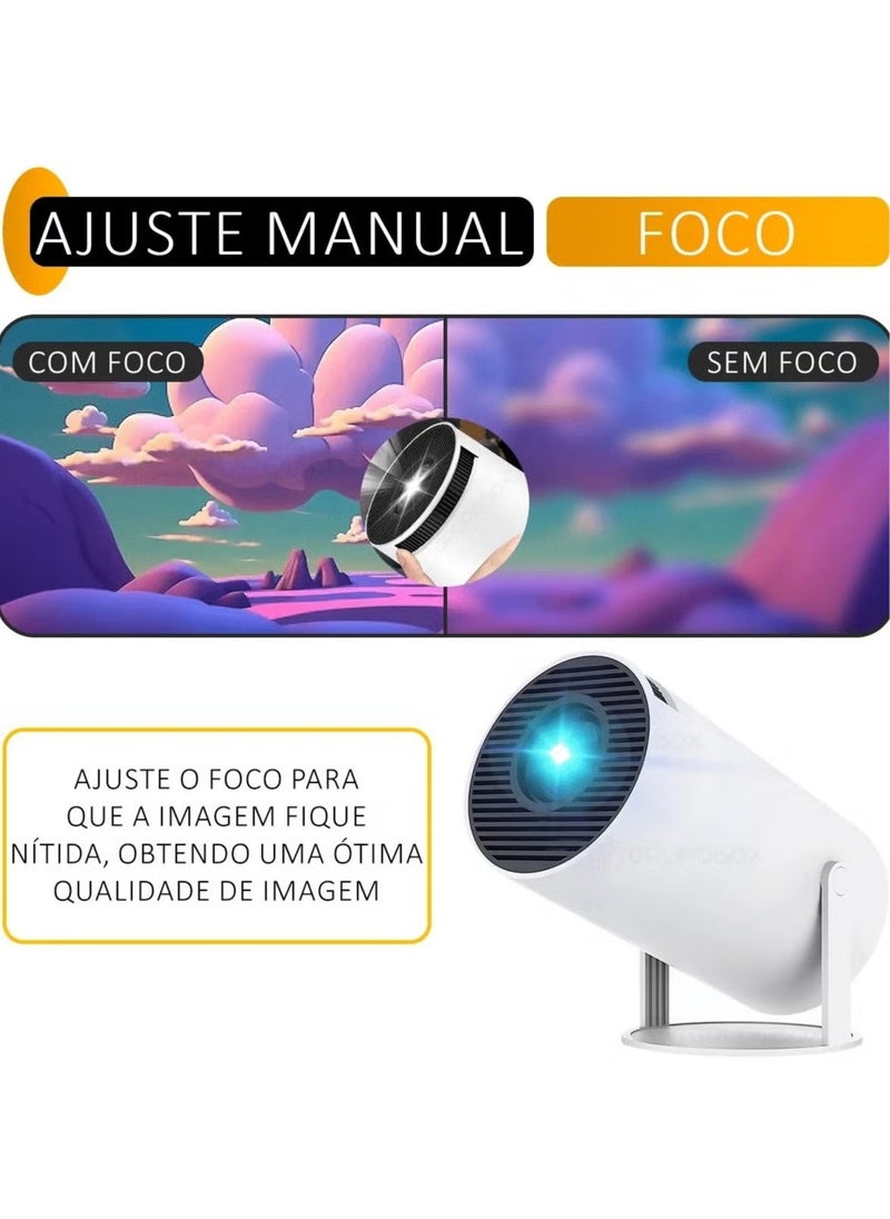 Denx Dx2591 - Smart Projector, Portable Projector Pocket 5G Wifi Android11.0 Support Home Theater Full Hd 1080P For Indoor Outdoor Home Birthday Gift Compatible With Tv Stick/Hdmi/Usb/Ps5/Ios/Ps4  - Image 5