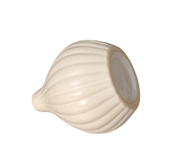 Pure Source India Ceramic Reed Diffuser Pot/Flower Pot/Christmas Decoration and New Year Gifts (Standard, White) - Image 4